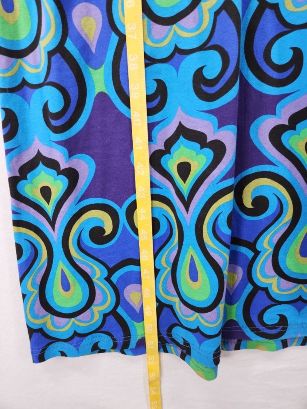 Boston Proper Size XS Blue Paisley Beaded V-Neck Empire Waist Boho Maxi Dress - Picture 6 of 14
